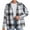 White, variant on Herrnalise Womens Flannel Shacket Jacket Casual Plaid Wool Blend Button Down Long Sleeve Shirt Fall Clothes Outfits 2024 Wine,XL