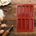 thumbnail image 6 of Rectangle Granola Bar Silicone Molds, 1 Pc 8 Cavity Chocolate Bar Mold Cake Pan Mold for Baking Energy Bars Chocolate Bar Ganache Bread Muffin Nutrition/Cereal Bar Brownie Pudding Butter Mould, 6 of 9