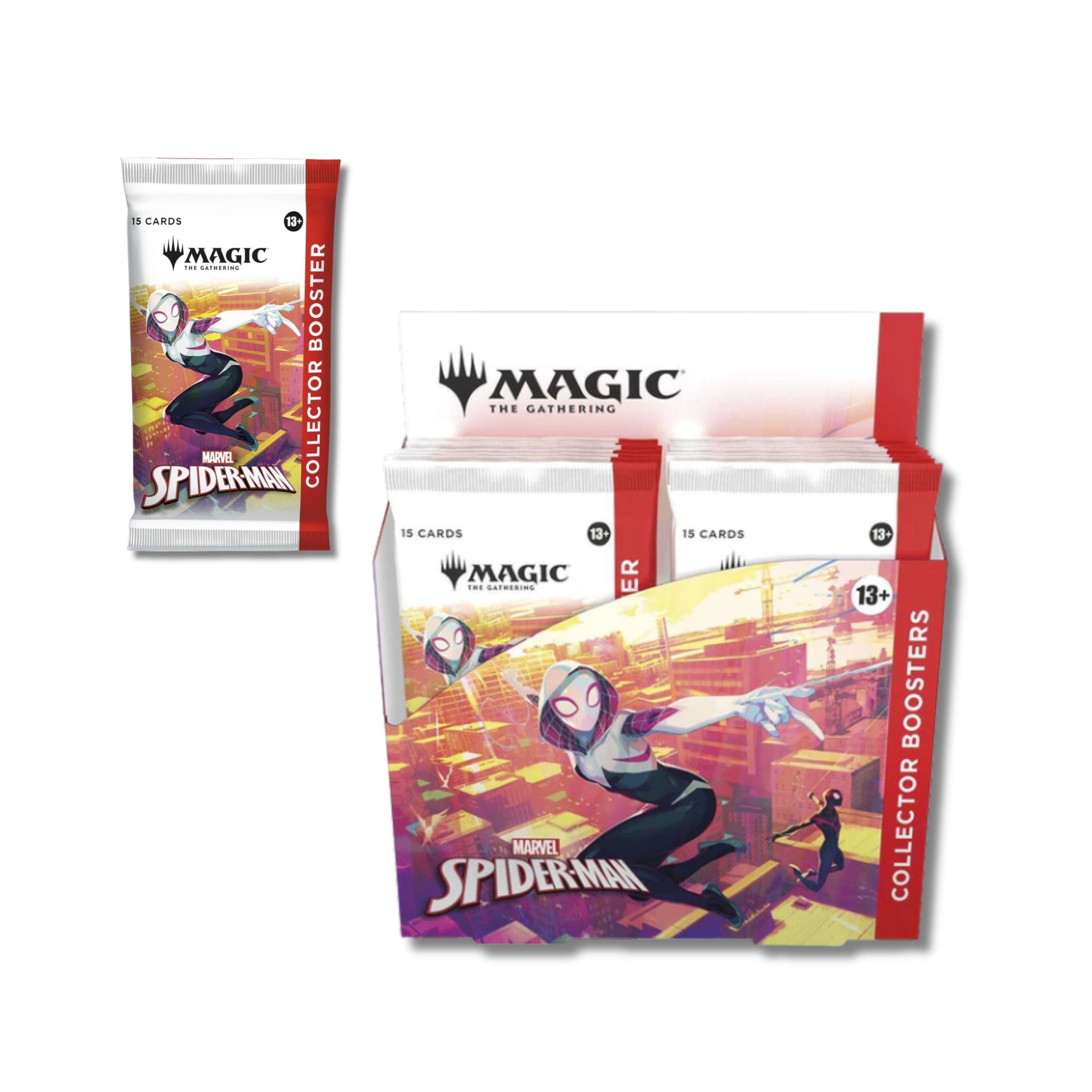 Magic: The Gathering Marvel Spider-Man Collector Booster Box, 12 Packs
