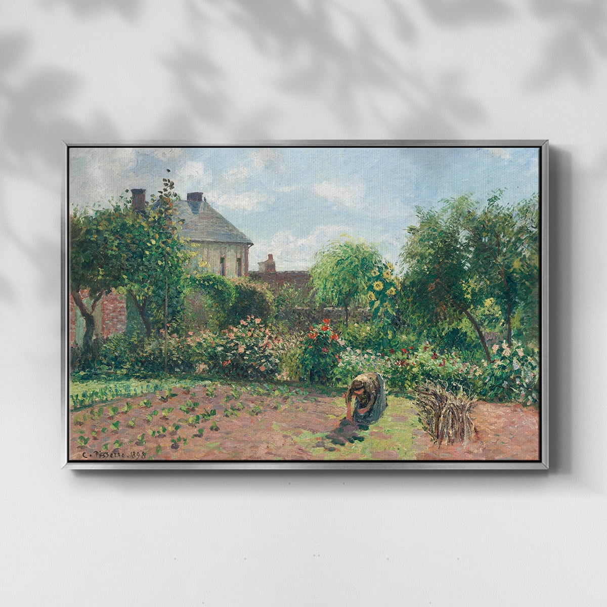 Vintage Landscape-CCLII By Wexford Home Framed in Silver Wood Gallery Wrapped Canvas 17 in. x 25 in.