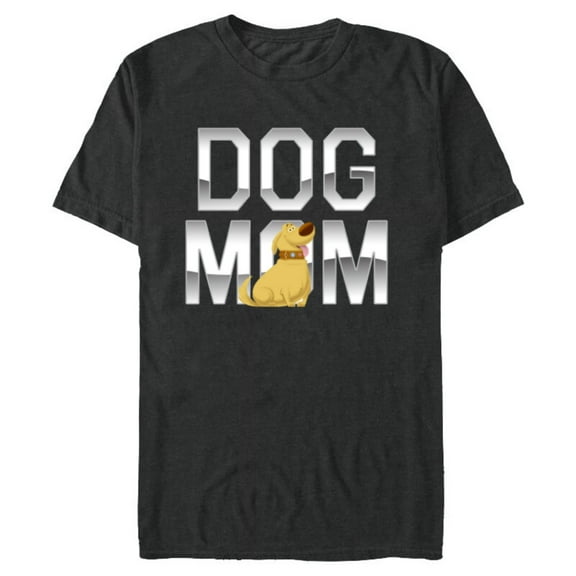 Disney and Pixar's Up Dug Dog Mom - Short Sleeve Blended T-Shirt for Adults - Customized-Dark Heather