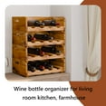 thumbnail image 3 of vidaXL Wine Racks 4 pcs for 16 Bottles Solid Reclaimed Wood, 3 of 11