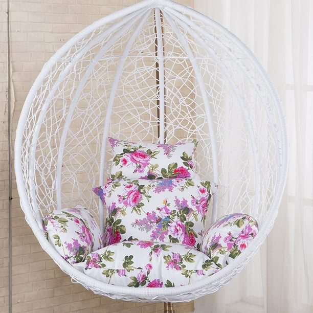 Hamaca colgante de estilo moderno, cojines de Silla, almohada de asiento de seda de hielo para sofá oscilante al aire libre Fivean unisex