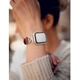 thumbnail image 5 of TOYOUTHS Slim Leather Compatible with Apple Watch Band for Women 38/40/41/42/44/45/46/49mm , Premium Leather Strap with A-Shape Metal Buckle for iWatch Series 10 9 8 7 6 5 4 3 2 1 SE Ultra 1/2, 5 of 6