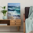thumbnail image 5 of UXIEQU Ocean Wave Oil Painting Canvas Wall Art Print 15.75x11.81 Inches, 5 of 8
