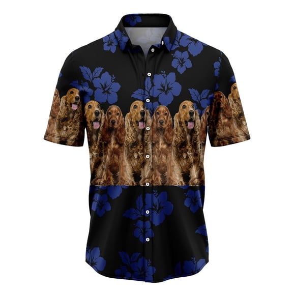 Awesome English Cocker Spaniel Aloha Hawaiian Shirt