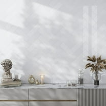 15 pack White 4 in. x 12 in. Polished Thassos marble Subway Tile (5 sq. ft./Case)