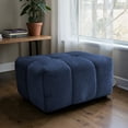 thumbnail image 2 of GZXS Modern Rectangular Tufted Ottoman in Green Chenille Upholstery - with High-Density Sponge Cushion and Sturdy Wood Frame, Easy Placement, 2 of 7