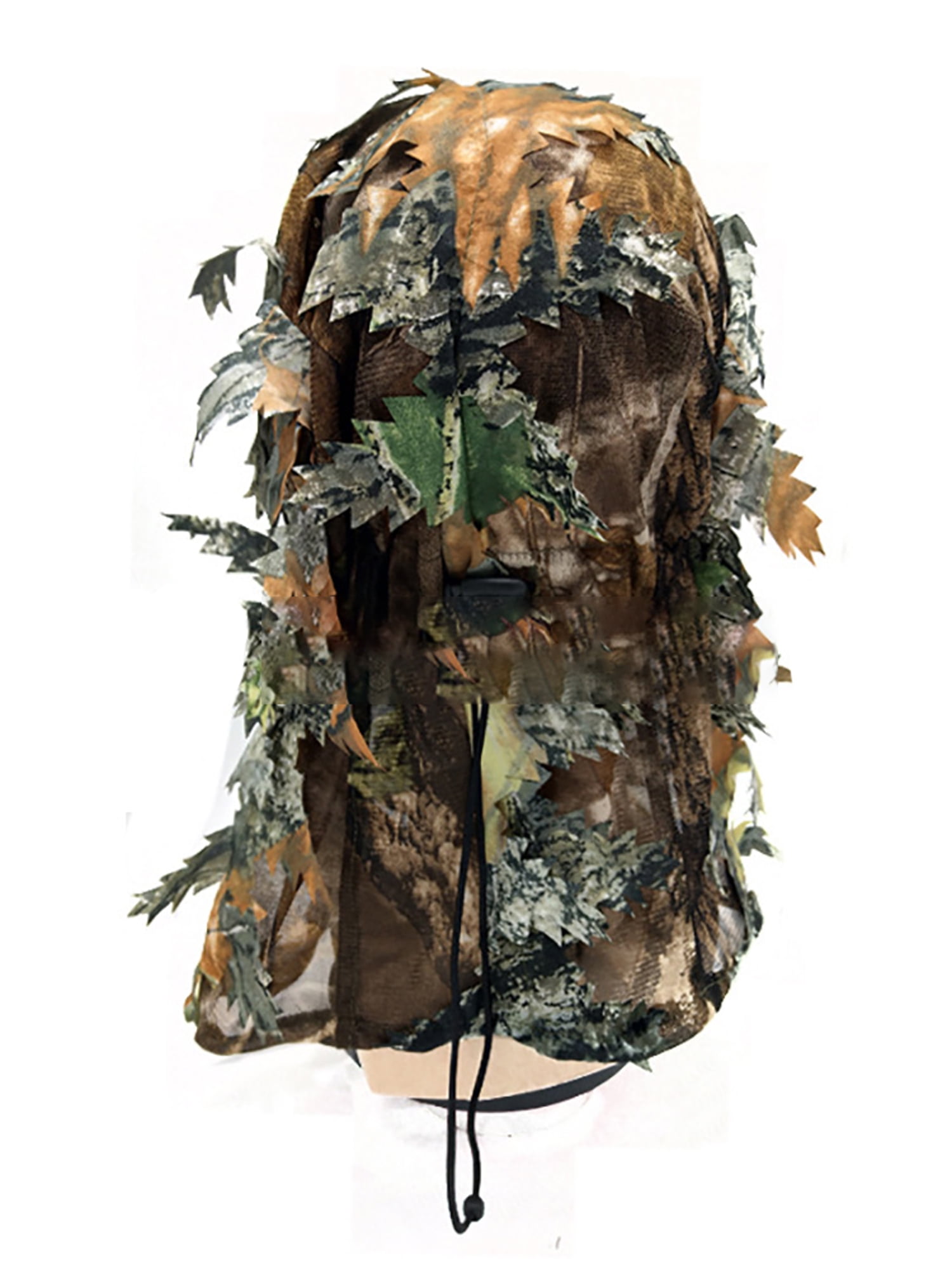 Details about   Camouflage Face 3D Leaf Stereo Turkey Hunting Hat Camo Face Balaclava Woodl M7G1 