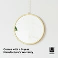 thumbnail image 6 of Umbra Dima Round Hanging Wall Mirrors Set of 3 Brass, 6 of 10