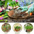 thumbnail image 4 of Ludlz 2 PCS 10/12/14/16 Inch Round Coco Liners Hanging Basket Natural Replacement Coconut Fiber Liner for Garden Flower Pot Vegetables Herbs, 4 of 8