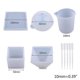 thumbnail image 2 of Large Silicone Pendulum Crystal Mold Kit for Epoxy Resin Casting Included Pyramid Round Cone Sphere Triangular Con, 2 of 4