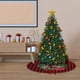 thumbnail image 5 of Fiudx Falda para Árbol de Navidad con Diseño de Muñeco de Nieve, Copo de Nieve Rojo, Temática Navideña, Elegante Base para Árbol, Decoración Festiva para El Hogar, Fácil de Instalar, Se Adapta a Árbo, 5 of 5