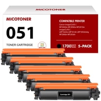 Cartridge 051 Compatible Toner Cartridge for Canon 051 051H imageCLASS MF264dw MF269dw MF267dw MF266dn MF263dn LBP162dw LBP161dn LBP1692dwkg Ink Printer Black 5-Pack