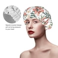 thumbnail image 4 of Kdxio Lilies Flowers Print Shower Cap for Women,Elastic and Reusable,Double Waterproof Layers Bathing Hat, 4 of 9