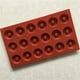 thumbnail image 2 of Mini molde para donas de silicona, bandeja para hornear donas con 18 cavidades, molde para muffins, molde para pasteles, molde para galletas, rojo, 2 of 5