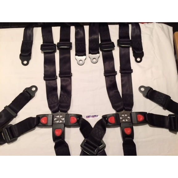 Trailmaster 150 Go Kart 5 Point Replacement Harness Set Both Seats