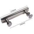 thumbnail image 3 of Set of 2 145mm Chrome Shower Door Handle - Transparent, 3 of 5