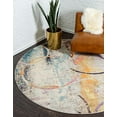 thumbnail image 2 of Unique Loom 3139875 8 x 8 ft. Imperial Chromatic Round Rug, Beige, 2 of 5