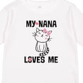 thumbnail image 4 of Inktastic My Nana Loves Me Girls Girls Long Sleeve Toddler T-Shirt, 4 of 5