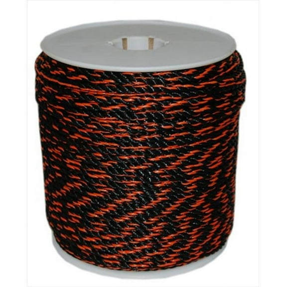 5 in. x 600 ft. California Truck Rope in Black and Orange