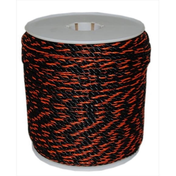 T.W. Evans Cordage 80-030OB 0,5 Po x 600 Pi Corde de Camion California en Noir et Orange
