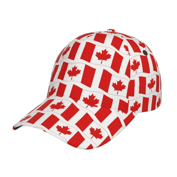 Balery Canada Gorra de béisbol de tamaño ajustable para correr, entrenar y actividades al aire libre. Gorra de papá para todas las estaciones.