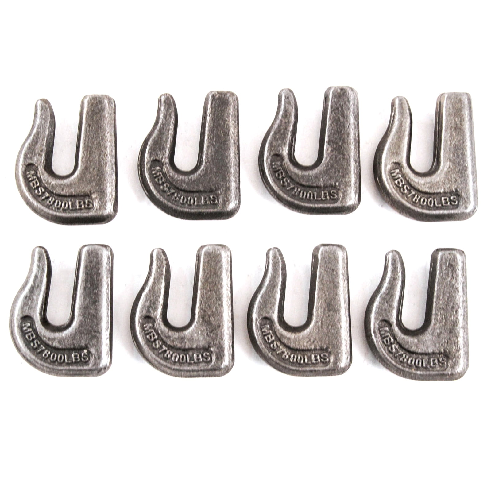 Red Hound Auto 8 Weldable Grab Chain Hooks 1/4 inches G7 G70 Bucket