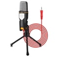 thumbnail image 5 of Mini Karaoke Condenser Microphone for Phone Coumputer Mini Phone Microphone with Holder (Black), 5 of 5