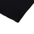 thumbnail image 4 of Jordan Manufacturing Sunbrella 44" x 22" Canvas Black Solid Rectangular Outdoor Chair Cushion with Ties and Hanger Loop, 4 of 12