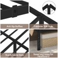 thumbnail image 4 of Yaheetech 16 Inch Metal Platform Bed Frame with Steel Slat Support, Full, Black, 4 of 7