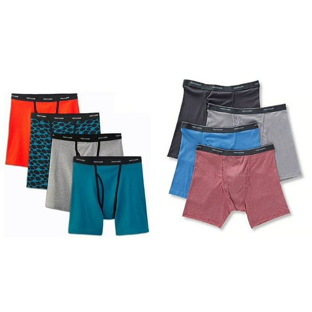 Fruit of the Loom - Fruit of the Loom Men's Boxer Briefs Sizes 2X 8 ...