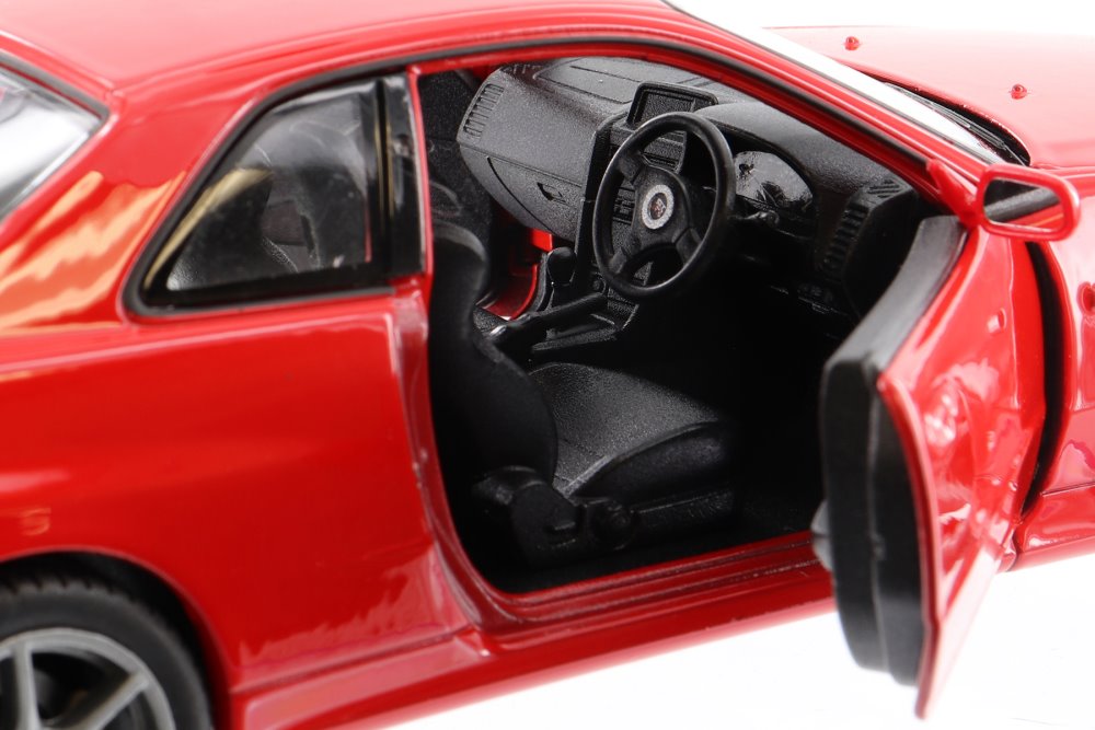 Nissan R34 Skyline GT-R ミニカー 1/64 RED PA 1/64 Fast Speed Skyline Nissan Skyline GT-R Mk5 R34 FNF Red