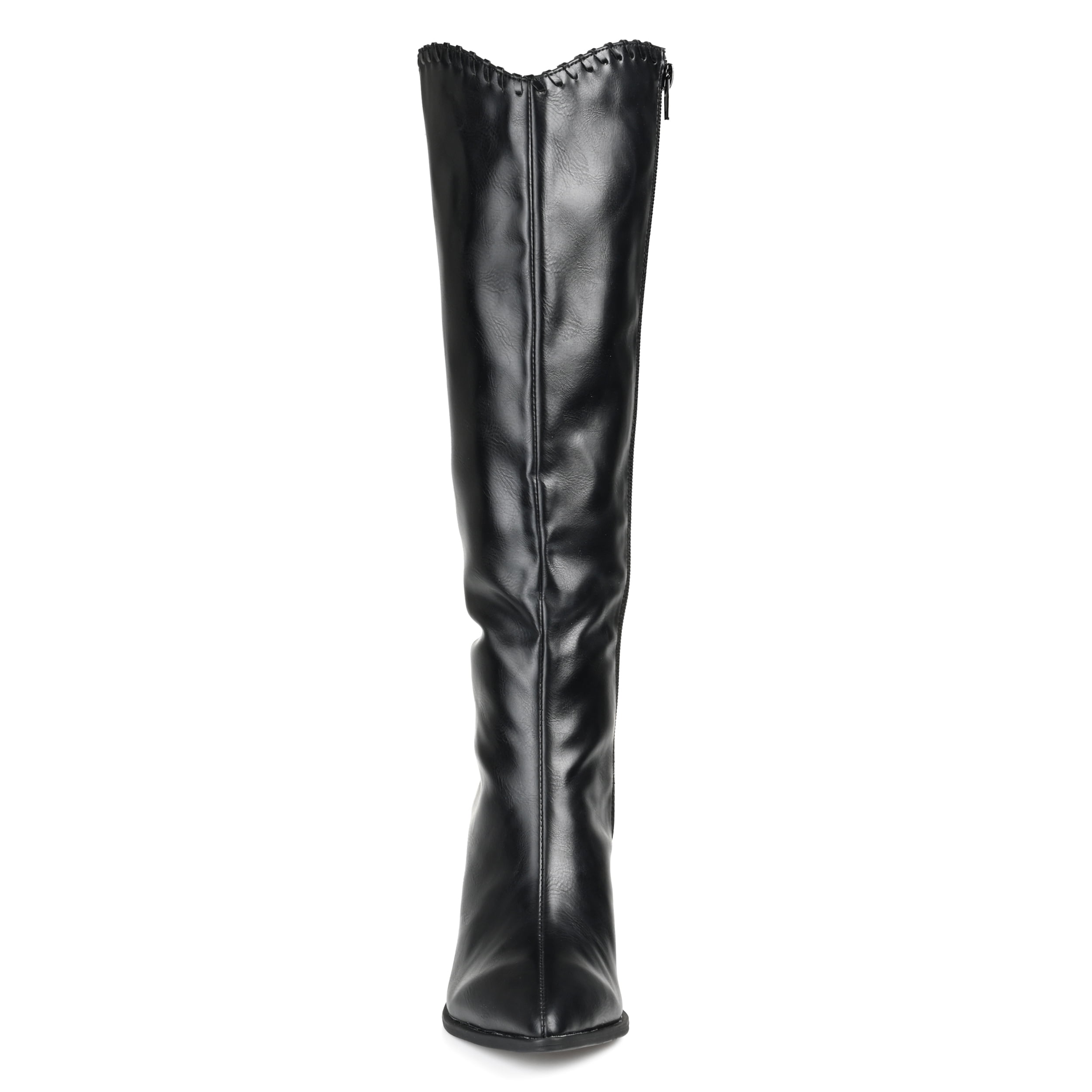 Journee Womens Daria Tru Comfort Foam Wide Width Wide Calf Stacked Heel Knee High Boots