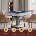 thumbnail image 2 of Jokapy Square Mahjong Mat, Anti Slip Noise Reduction Card Game Table Cover, 31" x 31", Blue, 2 of 10
