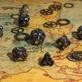 thumbnail image 2 of Cusdie 7-Die Metal DND Dice Set, Steampunk Gear Design Metal Polyhedral D&D Dice Set for DND Dungeons and Dragons TTRPG Role Playing Games, 2 of 5