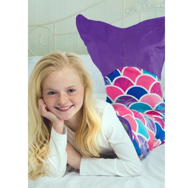Mermaid Tail Blankets for Kids, Toddler and Adults from Fin Fun Cuddle Tails, Multiple Colors