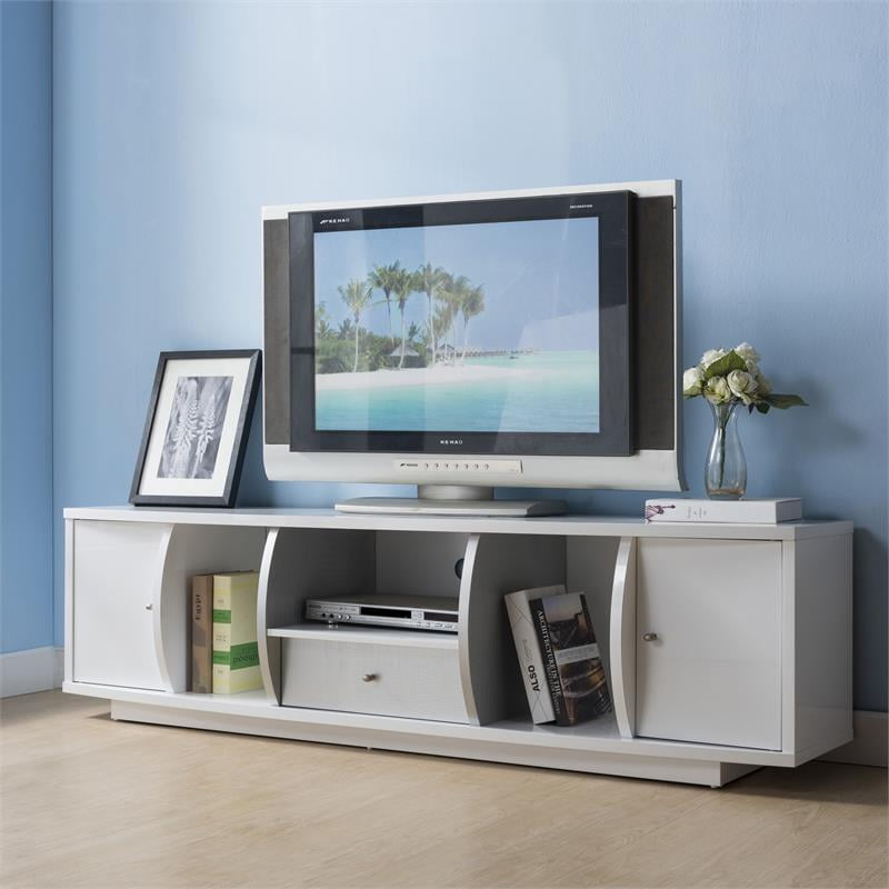 Furniture of America Gather Contemporary Wood 72Inch TV Stand in