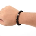 thumbnail image 5 of Uxcell Baseball Bracelets, Beaded Baseball Gift Adjustable Wristbands with Card Black, 5 of 6