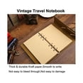 thumbnail image 3 of Travel Journal Writing Notebook for on The Go Taking Notes, Vintage PU Leather Note Book, A6, Unlined Page, 6 Ring Binder - Red, 3 of 5