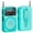 Blue, variant on Portable AM FM Pocket Radio with Flashlight, Headphone Jack & Back Clip