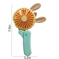 thumbnail image 3 of Harpi Handheld Fans Portable Rechargeable,Air Conditioner Fan,3 Speeds,Foldable Desktop Personal Lash Fan Outdoor Dormitory Portable USB Small Fan,Gifts for Women Men Travel Essentials Outdoor, 3 of 6