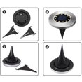 thumbnail image 2 of Solar Ground Lights 12 LEDs 4 Pack Outdoor Solar Pathway Lights, 2 of 2