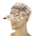 thumbnail image 3 of Hair Adjustable Baseball with Visor - Coffee, 3 of 5