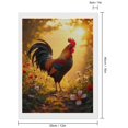 thumbnail image 2 of Diamond Art Kits for Adults, Rooster At Sunrise In Flower Garden 5D Diamond Painting Kits for Adults Beginners, DIY Full Drill Diamond Painting, Gem Art and Crafts 12x16, 2 of 7