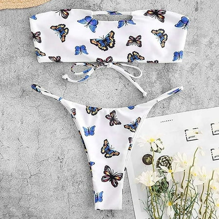 Bail Bathing Suits for Wome2 Piece Butterfly Bikini Set for TeeGirls ...