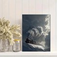 thumbnail image 2 of Qisvanset 12x16 Inch Fantasy Night Cityscape Moon Swing Canvas Print Wall Art, 2 of 5