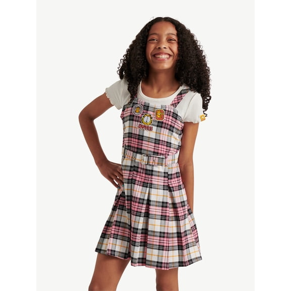 Girls Garfield X Justice Plaid Dress, Sizes XS - XLP