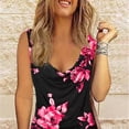 thumbnail image 4 of Camisa sin mangas para mujer,Camiseta sin mangas con cuello vuelto de verano para mujer Camiseta sin mangas con estampado para mujer Ingeniería de precisión, 4 of 6