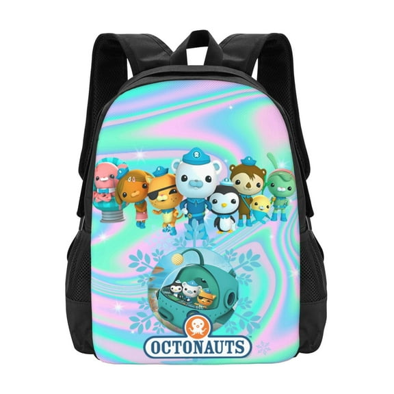 Octonauts Backpack Casual Cute Cartoon Backpack Lightweight Large Capacity Travel Backpack Octonauts Game Fan Gift